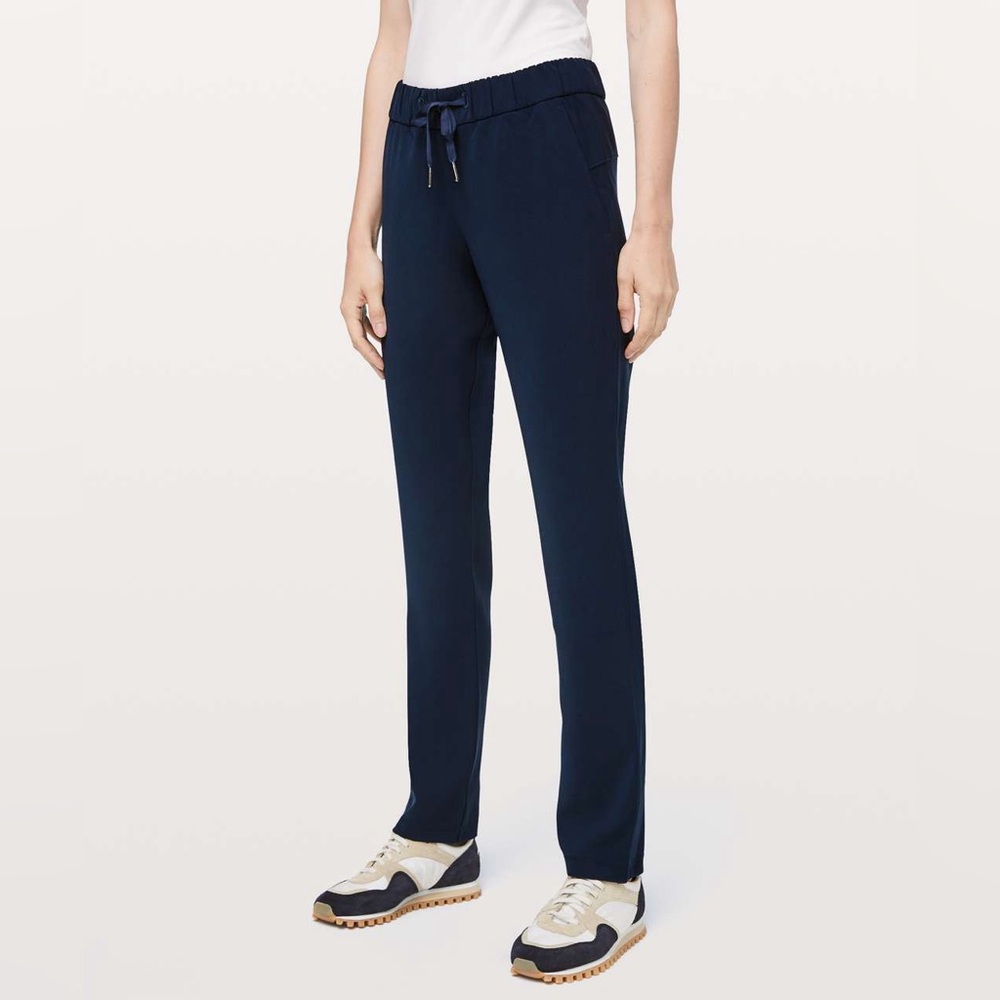 Lululemon On‎ The Fly Woven Pants True Navy Size 8